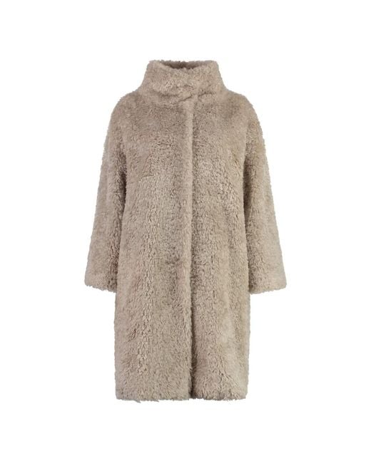 Herno Single-Breasted Coats in het Brown