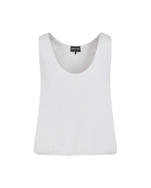 Tops > sleeveless tops Giorgio Armani en coloris White