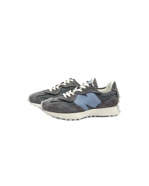 New Balance Blue Sneakers 327 Grey for men