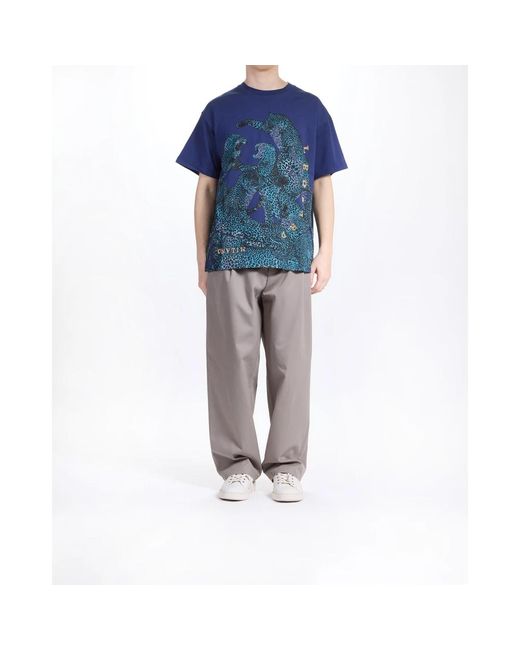 Just Cavalli Blue T-Shirts for men
