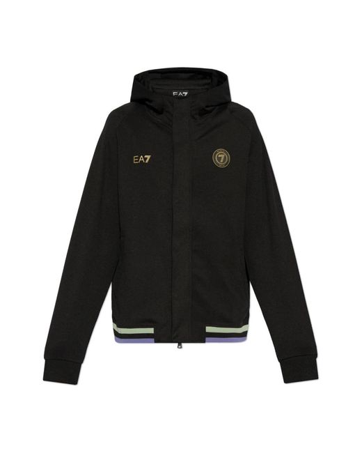 Light Jackets di EA7 in Black da Uomo