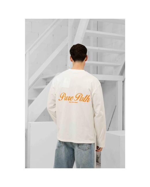 Pure Path Natural Long Sleeve T-Shirts for men