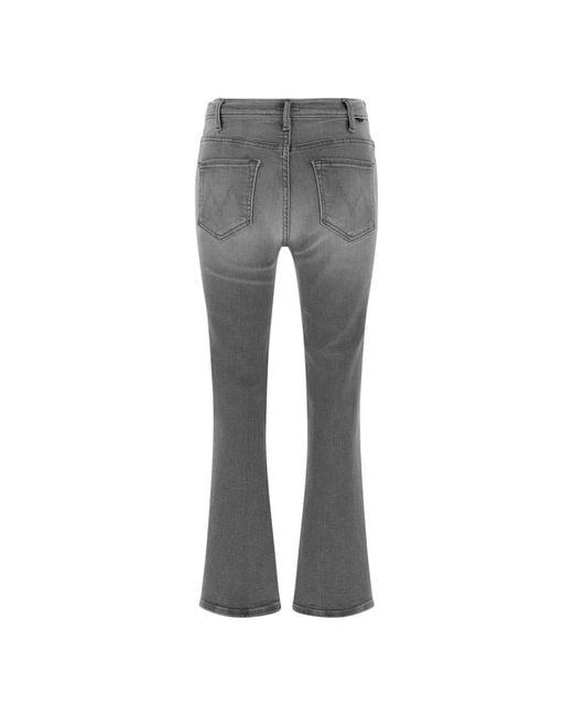 Mother Gray Cropped Jeans