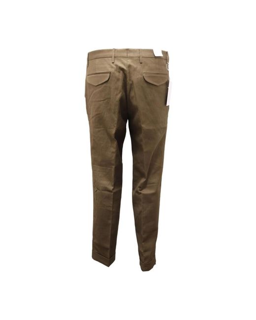 BRIGLIA Green Suit Trousers for men