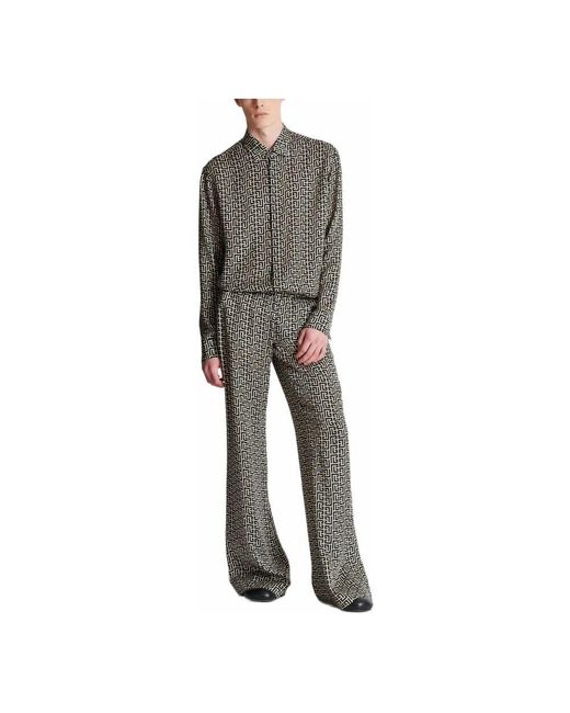 Casual Shirts Balmain pour homme en coloris Gray