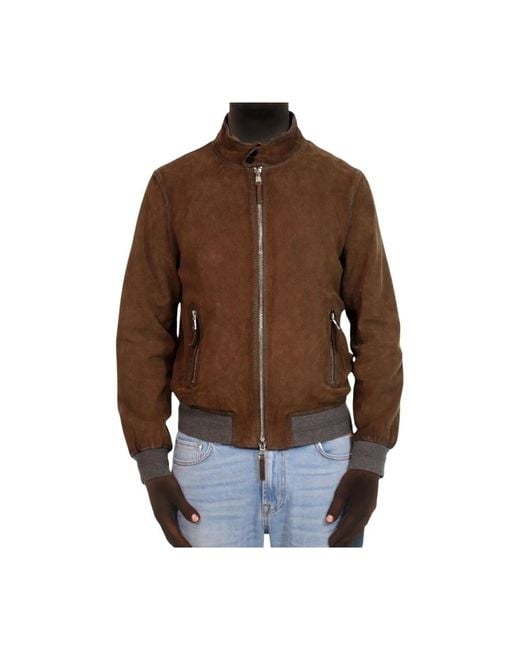 Bomber Jackets The Jack Leathers de hombre de color Brown