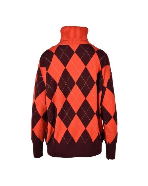 Ballantyne Red Cashmere Knitwear