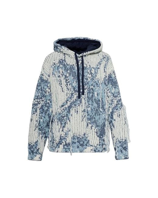 Laneus Hoodie Over in het Blue voor heren