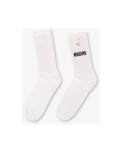 Socks Moschino de color White