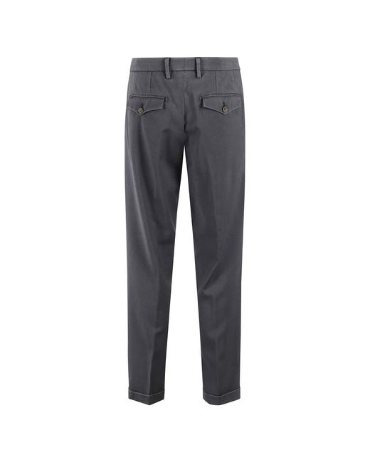 Myths Gray Straight Trousers for men