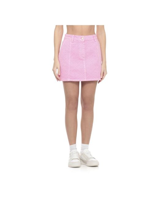 Casablanca Pink Denim Skirts