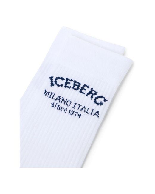 Socks Iceberg de hombre de color White