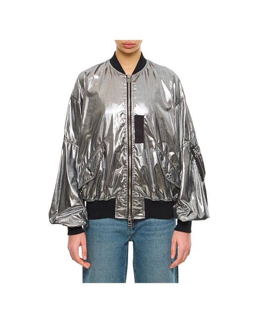 Junya Watanabe Jassen ,Grijs ,Katoen Bomber Jacket in het Black