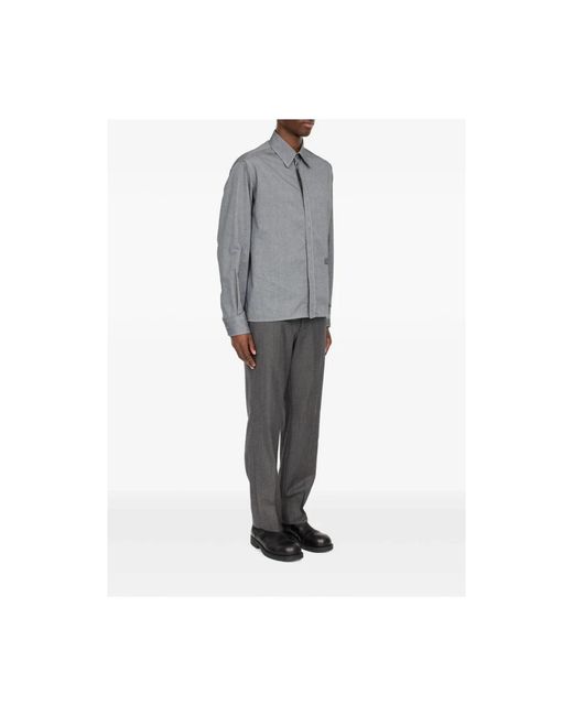 MM6 by Maison Margiela Gray Casual Shirts for men