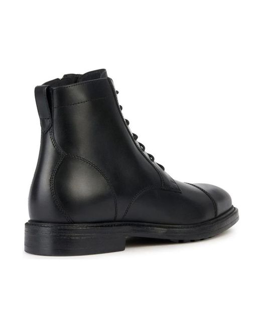 Geox Black Lace-Up Boots for men