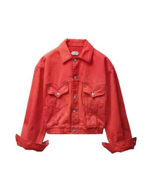 Versace Oversized Denim Blouson in het Red