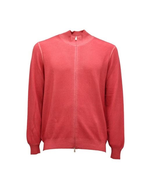Gran Sasso Red Cardigans for men