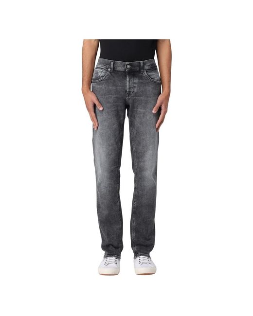 Dondup Blue Straight Fit Jeans for men