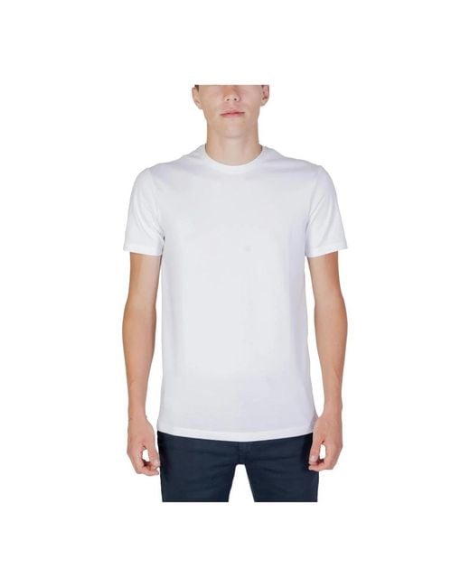 ARMANI EXCHANGE T-Shirt Mit Rundhalsausschnitt Und Kurzen Ärmeln in White für Herren