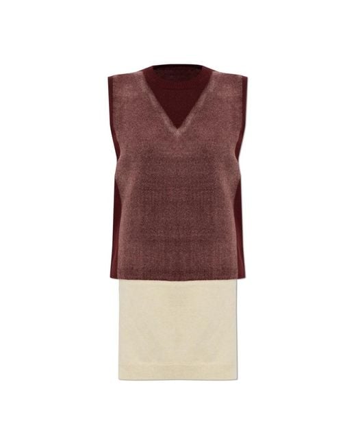 Maison Margiela Woolen Vest in het Brown