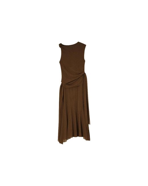 Ganni Brown Long Dress