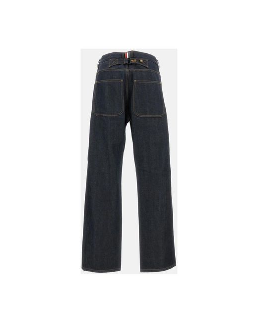Thom Browne Wide Jeans in het Blue voor heren