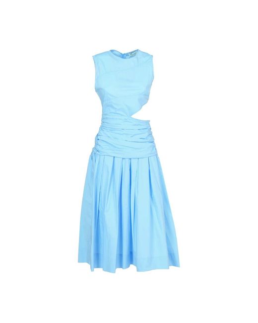 WEILI ZHENG Blue Party Dresses