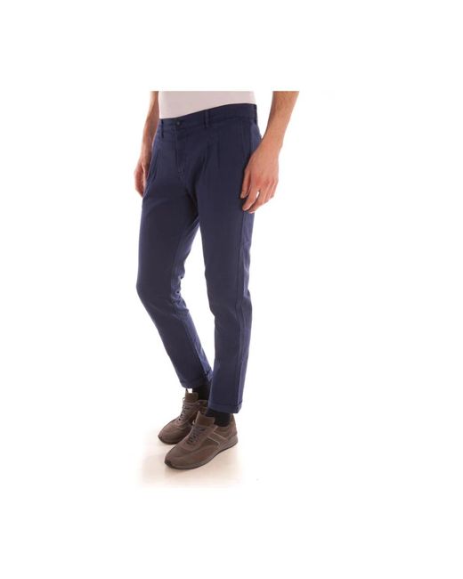 Daniele Alessandrini Blue Chinos for men