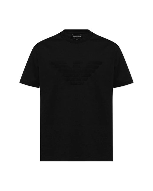 Emporio Armani T-Shirts in het Black voor heren
