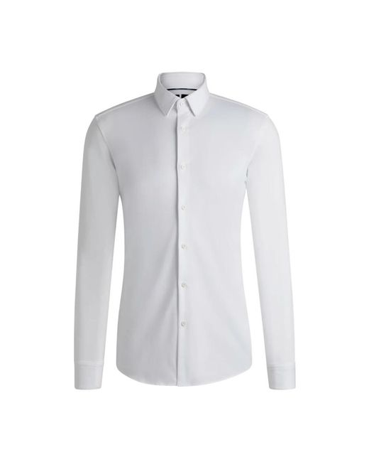 Boss White Formal Shirts for men