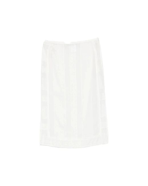 Low Classic Rokken ,Wit ,Midi Rok in het White