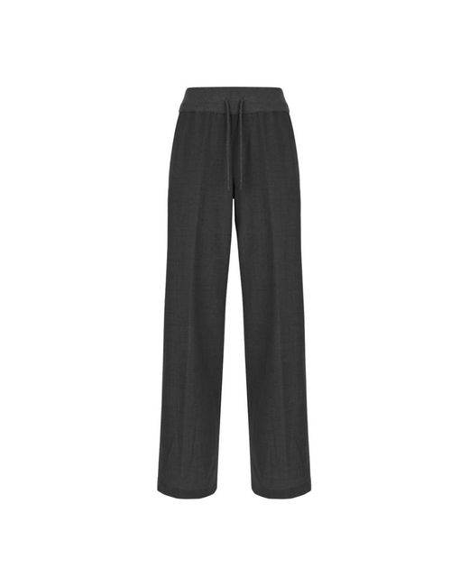 Panicale Black Wide Trousers
