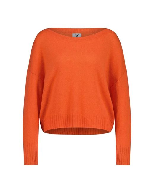Van Kukil Orange Round-Neck Knitwear