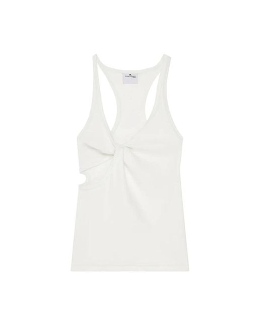 Sleeveless Tops di Courreges in White
