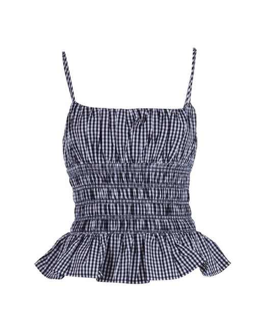Michael Kors Blue Sleeveless Tops