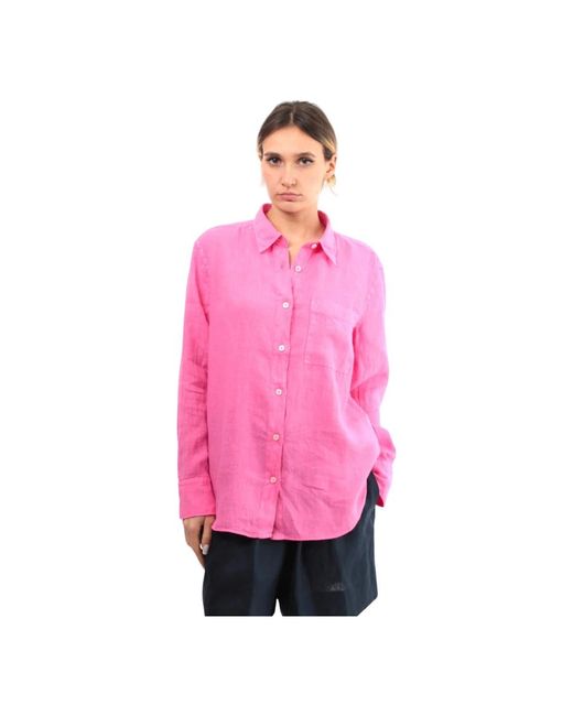 Camisa rosa estilo clásico Roy Rogers de color Pink