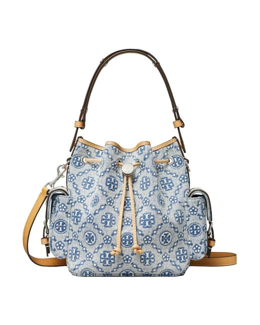 Tory Burch Blue Bucket Bags