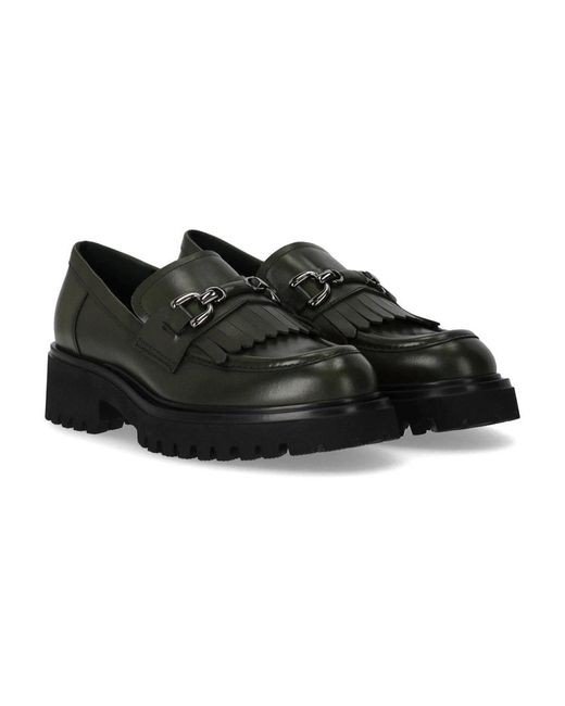 Guglielmo Rotta Black Loafers