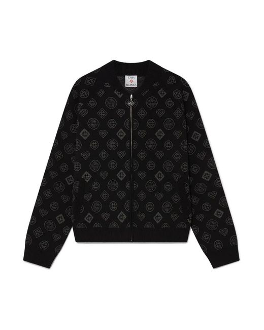 Casablanca Black Bomber Jackets for men