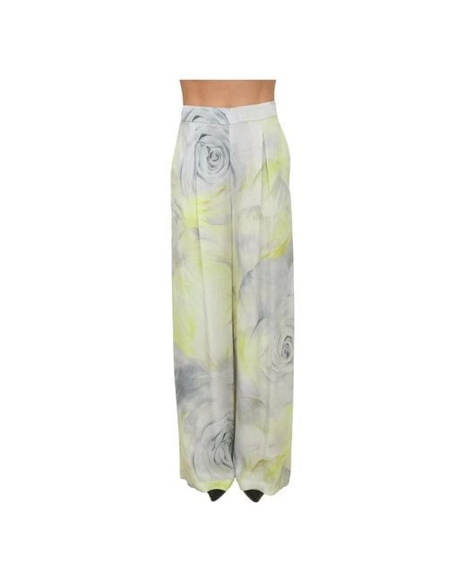 Blugirl Blumarine Green Wide Trousers