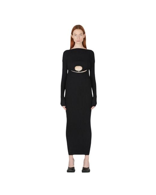Wynn Hamlyn Black Knitted Dresses
