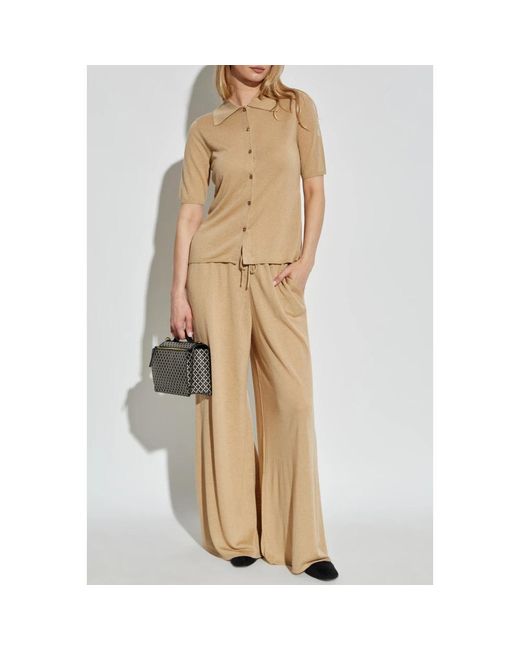 By Malene Birger Truien & Vesten ,Wol Dotta Korte Mouw Vest in het Natural