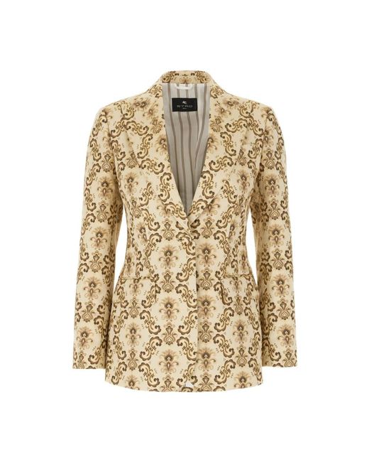 Etro Natural Blazers