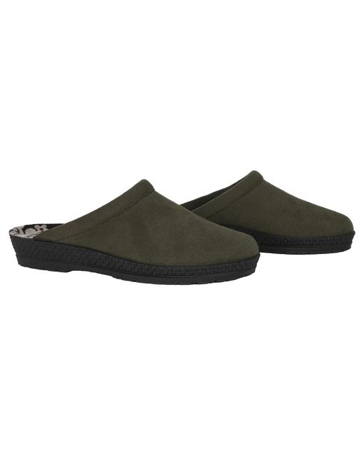 Rohde Schoenen ,Groen ,Suède Groene Outdoor Klomp Voor Vrouwen in het Black