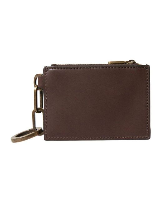 Dolce & Gabbana Luxuriöser leder schlüsselanhänger münz geldbörse in Brown für Herren