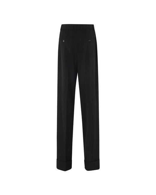 Dolce & Gabbana Black Straight Trousers