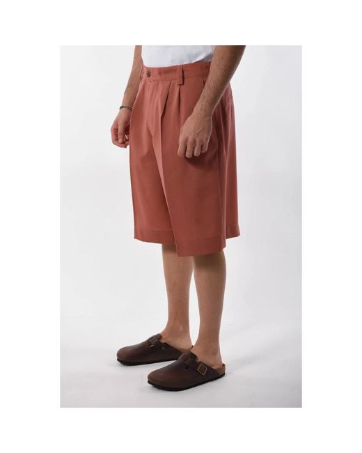 Costumein Red Casual Shorts for men