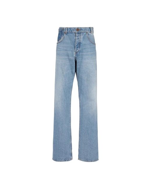 Balmain Blue Wide Jeans for men