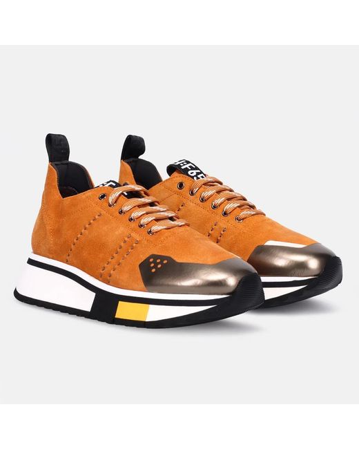 Fabi Orange Sneakers
