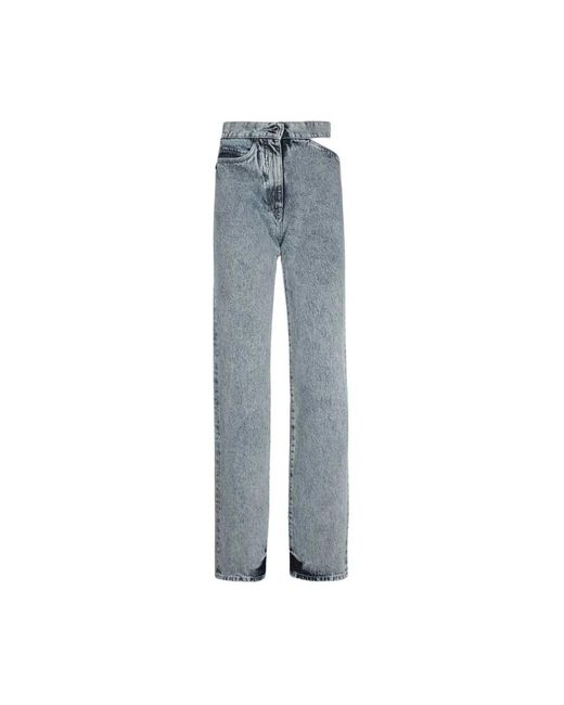 Straight Jeans MSGM de color Blue